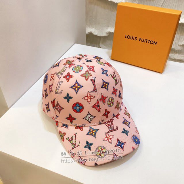 LV男女同款帽子 路易威登新款印花棒球帽鴨舌帽  mm1219